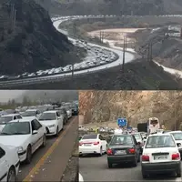 ترافیک در محور رشت-قزوین به حدود ۱۳کیلومتر رسید
