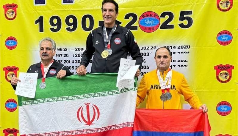 مدال‌آوری عضو سابق تیم ملی کاراته در ۶۱ سالگی