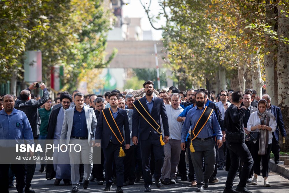 عکس/ تشییع پیکر دانشجوی فقید «محمدامین کلاته»