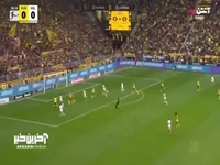 گل اول لایپزیش به دورتموند توسط بومگارتنر