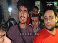 بخش دوم صحبتهای اعتراضی هواداران پرسپولیس پس از پایان بازی با گل گهر