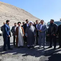 بازدید امام جمعه تبریز از آزادراه تبریز - ارومیه