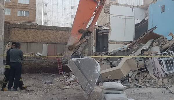 ریزش ساختمان مسکونی در کرمانشاه بدون خسارت جانی رخ داد