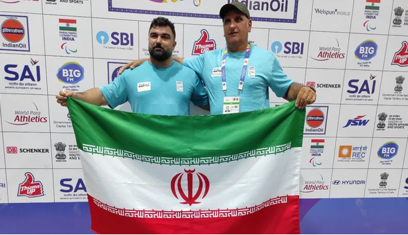 یاسین خسروی با شکستن رکورد جهانی پرتاب وزنه طلایی شد