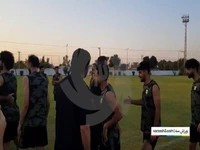خوش آمدگویی بازیکنان صنعت نفت به پور موسوی