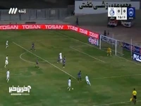 شوت منیرالحدادی با واکنش دروازه‌بان چادرملو دور شد