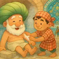 ترفند بامزه ملانصرالدین در حمام! 