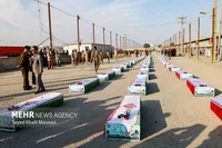 پیکر ۴۴ شهید تازه تفحص‌شده از شلمچه وارد کشور شد