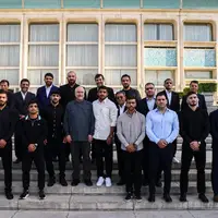  تجلیل از مدال‌آوران و کادر فنی تیم‌های ملی کشتی در مجلس 
