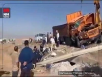 تصاویری از تصادف زنجیره‌ای در جاده دماوند - فیروزکوه