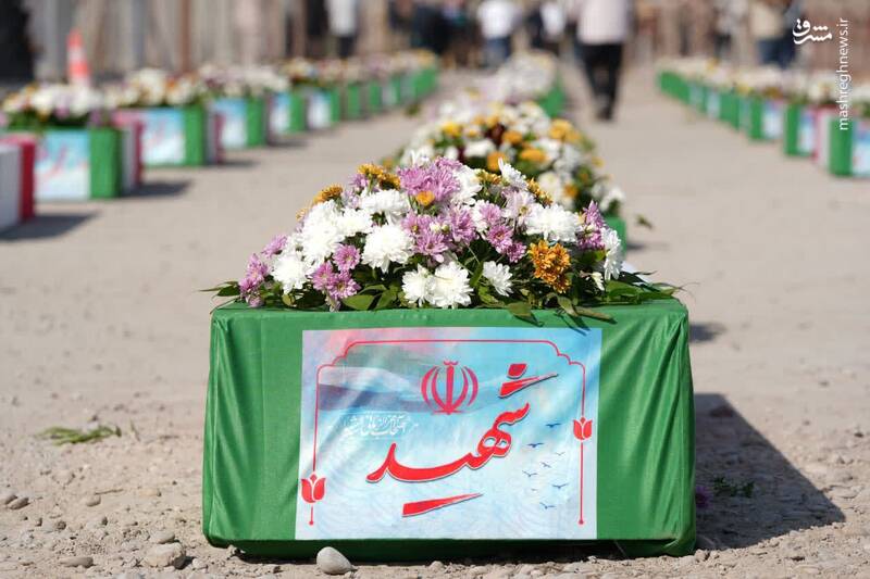  ورود پیکر ۴۴ شهید تازه تفحص شده از مرز شلمچه