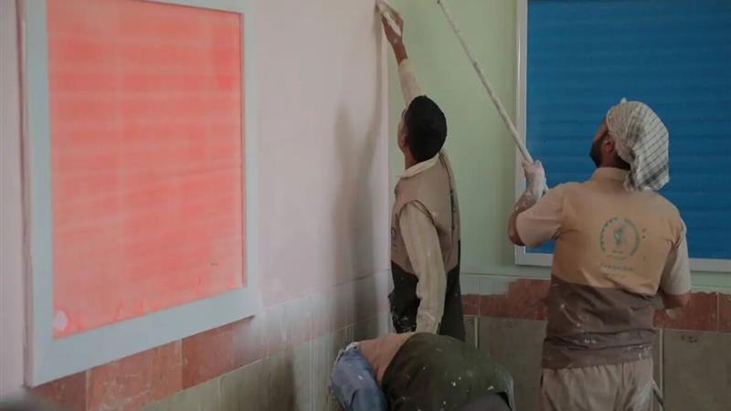 زیباسازی ۱۵۷ مدرسه با مشارکت ۸۲ گروه جهادی در خراسان جنوبی