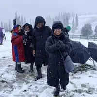  بارش برف در کشمیر هند