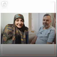 تصویر زوج شهیدی که در حمله پهپادی امروز  اسرائیل به شهادت رسیدند