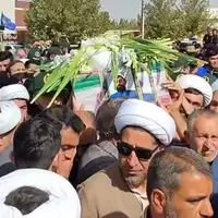 پیکر مطهر طلبه شهید ولی‌زاده در باروق تشییع و خاکسپاری شد
