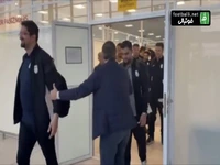استقبال از تیم ملی فوتبال ایران با موسیقی و نان محلی در روسیه