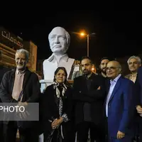 عکس/ رونمایی از سردیس هوشنگ مرادی کرمانی