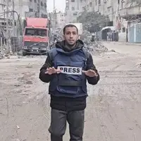 اقدام جالب خبرنگاران غزه بعد از اعلام آتش‌بس