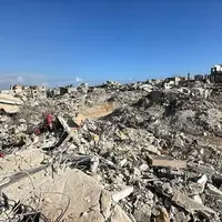  ویرانی گسترده در منطقه «برکه شیخ رضوان» غزه طی دو سال جنگ 