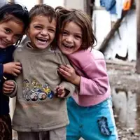 لبخندهای کودکان غزه پس از دو سال جنگ و ویرانی