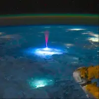 ثبت تصویری شگفت انگیز از ایستگاه فضایی  یک red sprite