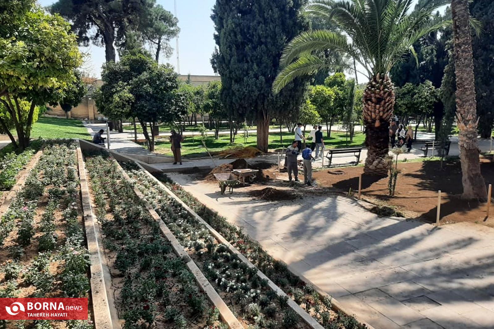 عکس/ ساماندهی و مرمت مجموعه حافظیه