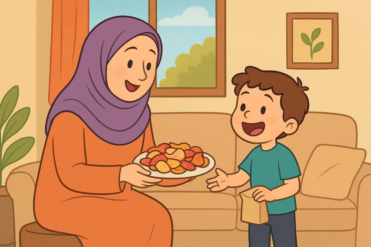 چیپس میوههای خوشمزه مامان