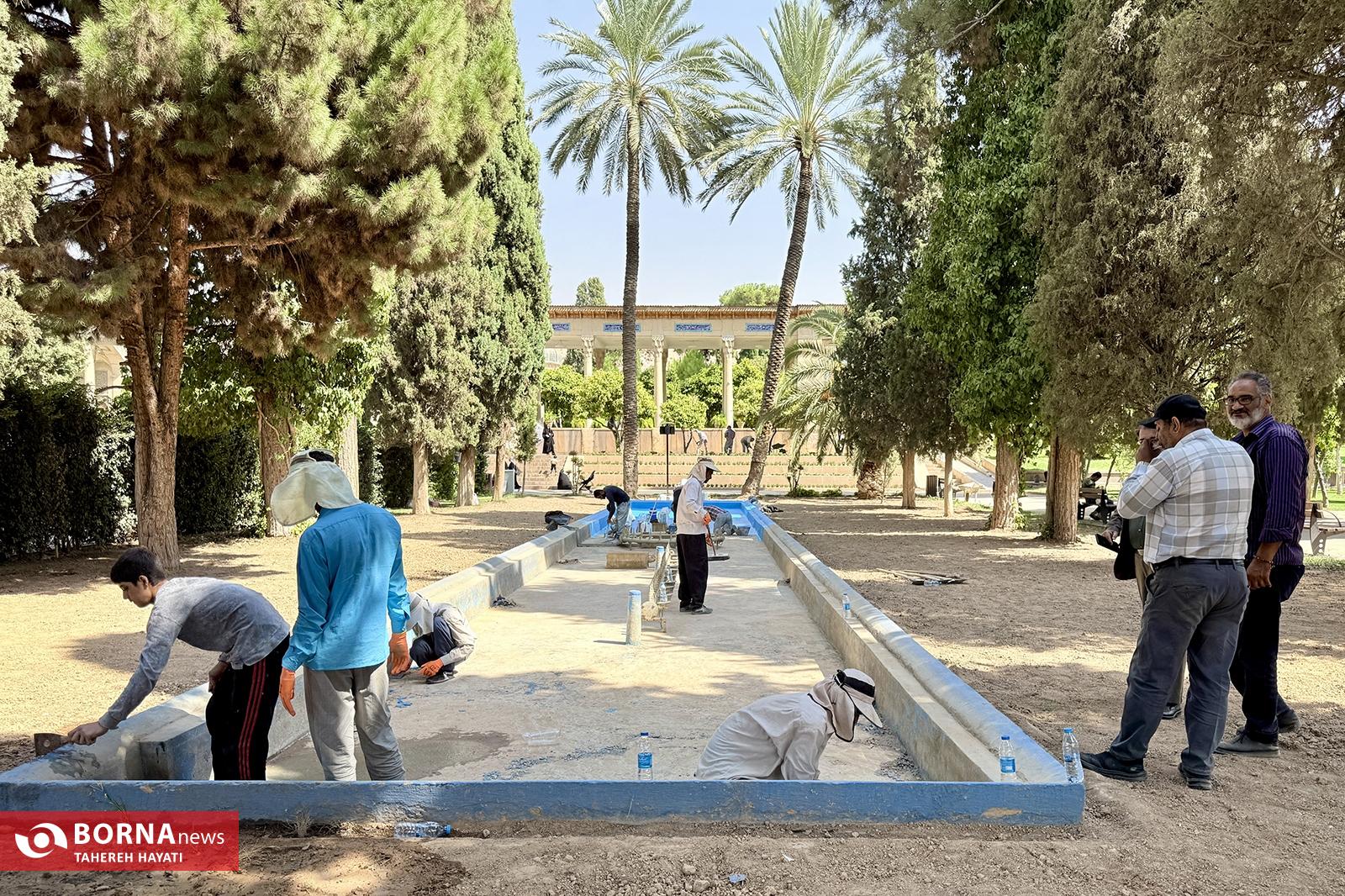 عکس/ ساماندهی و مرمت مجموعه حافظیه