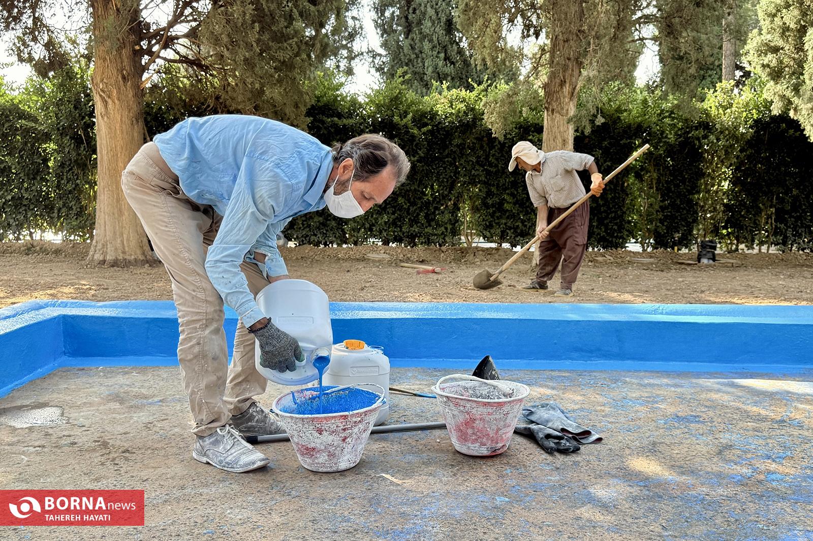 عکس/ ساماندهی و مرمت مجموعه حافظیه