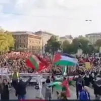  راهپیمایی اتریشی‌ها در حمایت از مردم غزه