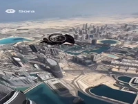پرش باورنکردنی مادربزرگ از برج خلیفه