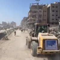 آغاز بازگشایی معابر و خیابان‌های شهر غزه
