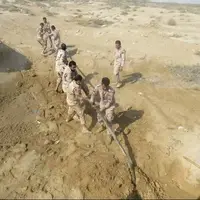 انهدام خط لوله انتقال سوخت قاچاق در سواحل میناب