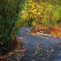 کوچه‌های رنگی خوانسار در پاییز