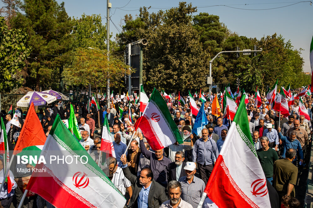 عکس/ راهپیمایی حمایت از مردم غزه در تهران