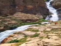آبشار رویایی سیاه چشمان در ارتفاعات چالوس