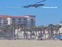 لحظه سقوط یک هلی‌کوپتر در آمریکا