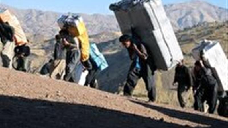 اجرایی شدن طرح کولبری مرزنشینان در بخش مرزی درح
