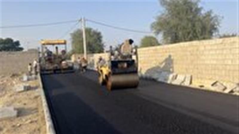 بهسازی معابر روستای مهدیآباد با اجرای ۱۰ هزار مترمربع آسفالت
