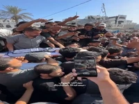 وداع دردناک فلسطینیان با شهید صالح الجعفراوی خبرنگار فلسطینی