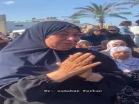 اشک شوق مادر فلسطینی برای آزادی فرزند اسیرش