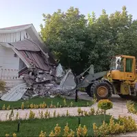 ۲ ویلای غیر مجاز در بابلسر تخریب شد