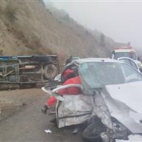 تصادف در محور سمنان - مازندران ۲ کشته و ۲ مصدوم داشت