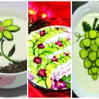 تزئین شیک خیار