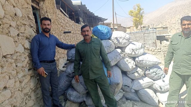 کشف ۴۰۰ کیلو زغال قاچاق در شهرستان باشت