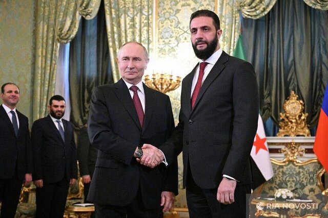 الجولانی در دیدار با پوتین: در تلاشیم ماهیت روابط خود با روسیه را از نو تعریف کنیم
