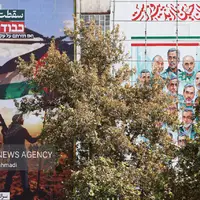 عکس/ رونمایی از طرح جدید دیوارنگاره میدان فلسطین