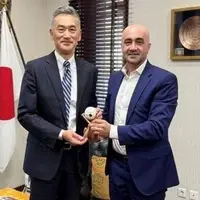 دیدار رئیس انجمن بیس‌بال و سافت‌بال ایران با سفیر ژاپن