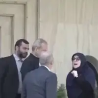 گفتگوی مهاجرانی، پورمحمدی و پزشکیان در حیاط دولت