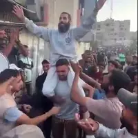 جشن آزادی اسیر فلسطینی